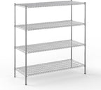 24" Deep x 60" Wide x 64" Height Wire Shelving Kit | 4-Tier | NSF Commercial Storage Rack Unit