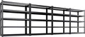 4 Pack 5 Tier Heavy Duty Garage Shelving,2500LBS Adjustable Metal Storage Shelves, Boltless Shelving Unit for Garage, Basement, Warehouse, Pantry, Closet, Kitchen,78"x46"x19.7" Black