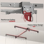 Overhead Garage Storage Lift, Heavy-duty 4x4 Ft Garage Ceiling Storage Racks with Safety Lock, Ideal for Ceiling Storage Lifting Organization System, 250lbs Capacity