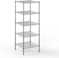 24" Deep x 24" Wide x 64" Height Wire Shelving Kit | 5-Tier | NSF Commercial Storage Rack Unit