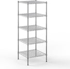 24" Deep x 24" Wide x 64" Height Wire Shelving Kit | 5-Tier | NSF Commercial Storage Rack Unit