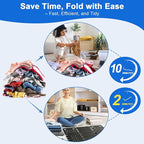 BoxLegend V3 Shirt Folder Board Tshirt Clothes Folder Folding Board Durable Laundry Sorter Helper Liner, Black