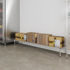 14" Deep x 72" Wide x 8" Height 1-Tier Wire Shelving Kit | NSF Commercial Storage Rack Unit