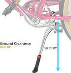 Lumintrail Center Mount Bike Kickstand - Fits 24-29 Inch Bicycles - Adult Mountain, Cruiser and Road Bike Kickstand - Quick Adjust Height