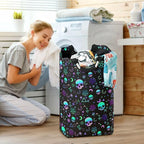 Magic Skull Laundry Basket for College Dorm,50L Collapsible Portable Laundry Hamper Storage Basket for Toys Clothes Organizer