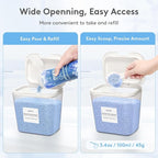 Lifewit Laundry Pods Container with Pop-up Lid, Laundry Room Organization, Dryer Sheet Holder for Washing Powder Scent Booster Beads, 2700 +4500ml/0.72+1.2gal,2 Pcs