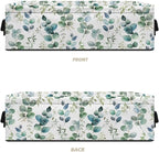 Multi-purpose Storage Basket Small Storage Bins Collapsible Rectangular Toilet Paper Basket Organizer for Bathroom Bedroom Kitchen Office Organization, Eucalyptus Leaf