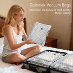 Travel Vacuum Storage Bags with USB Electric Pump, 6 Pack Compression Seal Bags for Luggage and Suitcase, Space Saver for Clothes and Clothing