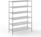 24" Deep x 60" Wide x 86" Height Wire Shelving Kit | 6-Tier | NSF Commercial Storage Rack Unit