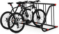 GAOMON Commercial Grid Bike Rack Stand, 5 Holders Capacity Heavy Duty Metal Floor Bike Stand Outdoor Bicycle Rack for Garage School Outdoor Parking Bike Shop, Single Sided