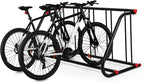 GAOMON Commercial Grid Bike Rack Stand, 5 Holders Capacity Heavy Duty Metal Floor Bike Stand Outdoor Bicycle Rack for Garage School Outdoor Parking Bike Shop, Single Sided
