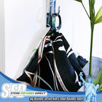 Black Scarf Clip Hangers for Retail, Economic Plastic Fine Garment Pinch Hooks, 200 Pack