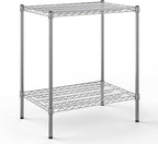 21" Deep x 30" Wide x 34" Height Wire Shelving Kit | 2-Tier | NSF Commercial Storage Rack Unit