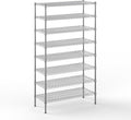 18" Deep x 42" Wide x 74" Height Wire Shelving Kit | 8-Tier | NSF Commercial Storage Rack Unit