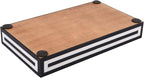 Handicrafts Home Black & White Bathroon Tray, Resin Inlay, Concentric Decorative Vanity Tray for Perfume & Cosmetics, Guest Towel Holder, Serving Tray for Bathroom & Kitchen Counter Organizer- 10x6