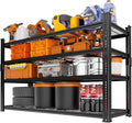 Storage Shelves Heavy Duty, 48" L x 18" W x 60" H Garage Wire Shelving Unit Loads 2640LBS, 4-Tier Adjustable Metal Industrial Utility Shelf Rack for Kitchen, Laundry Room, Pantry, Warehouse, Basement