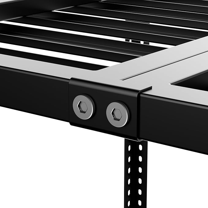 Garage Ceiling Storage Racks 3x8 Ft Heavy Duty Overhead Storage Rack 750 LBS Capacity Adjustable Ceiling Mounted Storage System for Garage Basement Workshop Black