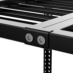 Garage Ceiling Storage Racks 3x8 Ft Heavy Duty Overhead Storage Rack 750 LBS Capacity Adjustable Ceiling Mounted Storage System for Garage Basement Workshop Black