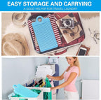 MAOYE Mini Plastic Washing Board for Kids Shirts Clothes Lime Purple