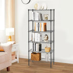 PayLessHere | 6-Tier Wire Shelf | 23"x13"x59" | Black | Adjustable Racks | Heavy-Duty Storage Shelves, Holds Upto 1500 lbs | Rust-Resistant, No-Tool Assembly | for Home, Garage Shelving