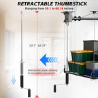 Garage Ceiling Storage Racks,4x4 FT Garage Storage Lift with Secure Lock,Heavyweight Overhead Rack for Easy Up Down,Industrial Elevator System Holds 400 Lbs