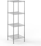 24" Deep x 24" Wide x 74" Height Wire Shelving Kit | 4-Tier | NSF Commercial Storage Rack Unit