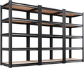 Set of 3 71" H Garage Shelving-5 Tier Storage Shelves,Adjustable Heavy Duty Metal Shelving Unit and Storage Large Rack,Utility Steel Shelf for Warehouse Industrial Pantry Basement 71"x32"x14"
