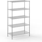 24" Deep x 48" Wide x 86" Height Wire Shelving Kit | 5-Tier | NSF Commercial Storage Rack Unit