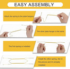 6 Inch Plate Hangers 12 Pack Plate Hangers for The Wall Suitable for 6-7.5 Inch Plate Wall Hangers for Display Invisible Decorative Plate Hooks for Hanging