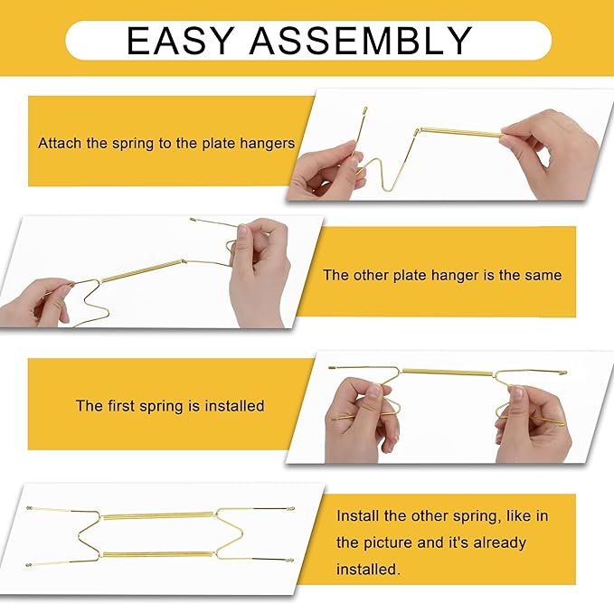 12 Inch Plate Hangers 12pack Plate Hangers for The Wall Suitable for 10.5-12.5 Inch Plate Wall Hangers for Display Invisible Decorative Wall Plate Hangers Plate Hooks for Hanging