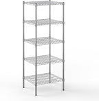 21" Deep x 24" Wide x 64" Height Wire Shelving Kit | 5-Tier | NSF Commercial Storage Rack Unit