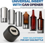 Frost Buddy Universal Buddy Can Cooler - Fits All - For Regular 12 & 16 oz or Slim-Size Bottles - Insulated Double-Walled Stainless Steel (Orange)