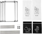 Laundry Hamper 2 Tier Laundry Sorter with 4 Removable Bags for Organizing Clothes, Laundry, Lights, Darks