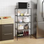 PayLessHere | 5-Tier Wire Shelf | 21"x11"x48" | Black | Adjustable Racks | Heavy-Duty Storage Shelves, Holds Upto 750 lbs | Rust-Resistant, No-Tool Assembly | for Home, Garage Shelving