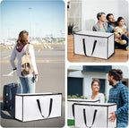 Moving Bags Heavy Duty – Clean Packing Solution, Large Storage Totes with Zippers and Handles for Moving and Organizing