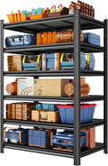 Metal Garage Shelving, 6-Tier 78" H x 35.4" W x 17.7" D Tall Heavy Duty Storage Shelves Unit, Adjustable & Sturdy, Rust-Resistant Utility Rack for Pantry, Kitchen, Basement, Warehouse