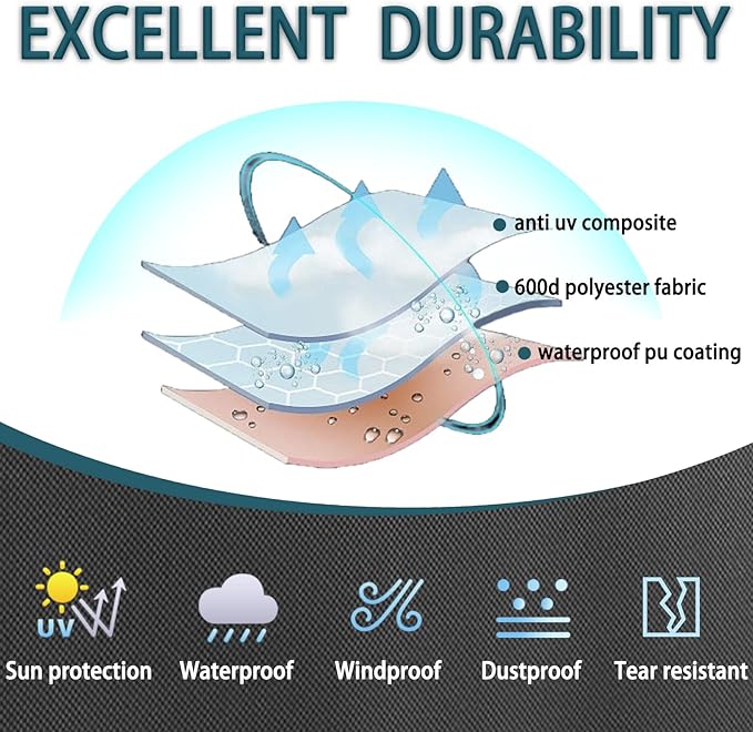 Dustproof Wire Shelf Cover for 23.2" W x 13.4" D x 48" H, Waterproof Storage Rack Cover, Nylon with Hook and Loop Closure, Ideal for Warehouse, Basement, or Kitchen, Black (No Shelves)