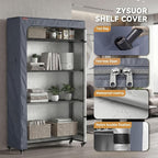 Large Wire Shelving Cover 48" W x 24" D x 72" H, 600D Oxford Waterproof Rack Cover with Storage Pocket, Heavy Duty Dustproof Shelf Unit Protector Guard for Warehouse & Garage