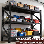 Heavy Duty Metal Shelving Unit - Industrial Grade Adjustable Shelves - 67" W x 19.6" D x 63" H - 4500 lbs Load Capacity Shelf for Garage, Workshop, Basement