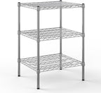 21" Deep x 24" Wide x 34" Height Wire Shelving Kit | 3-Tier | NSF Commercial Storage Rack Unit