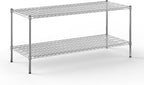 24" Deep x 60" Wide x 27" Height Wire Shelving Kit | 2-Tier | NSF Commercial Storage Rack Unit
