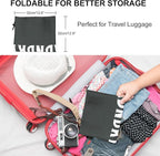 Laundry Bag, Travel Laundry Bag Machine Washable Dirty Clothes Organizer, Large Enough to Hold 4 Loads of Laundry, Easy Fit a Laundry Hamper or Basket (Gray, 24" x 36")