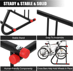 GAOMON Commercial Grid Bike Rack Stand, 5 Holders Capacity Heavy Duty Metal Floor Bike Stand Outdoor Bicycle Rack for Garage School Outdoor Parking Bike Shop, Single Sided