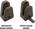 Horizontal Wall Ski Holder – Space-Saving Ski Wall Mount for Garage & Home Storage | Holds 1 Pair of Skis | Mountain, Snowflake & No Design Styles (Orange, Snowflake | Without Gear Hook)