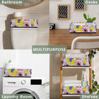 Bathroom Storage Basket Waterproof Foldable Storage Bins with Handles Decorative Toilet Paper Basket for Organizing House Bathroom Toiletries