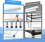 Simple Deluxe 1-Tier Shelving Unit, 15" W x 15" D x 13.8" H Wire Metal Storage Rack, Chrome
