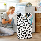 Dalmatian Laundry Basket for College Dorm,50L Collapsible Portable Laundry Hamper Storage Basket for Toys Clothes Organizer