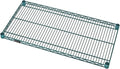 Quantum 1842P 42" Wire Shelf for Restaurant Warehouse Retail Store | 800 lbs Load Capacity | All Welded Construction | 1" Increments Quick Adjust | Green Epoxy Finish, 42"W x 18"D, NSF