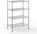 21" Deep x 36" Wide x 54" Height Wire Shelving Kit | 4-Tier | NSF Commercial Storage Rack Unit