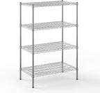 21" Deep x 36" Wide x 54" Height Wire Shelving Kit | 4-Tier | NSF Commercial Storage Rack Unit